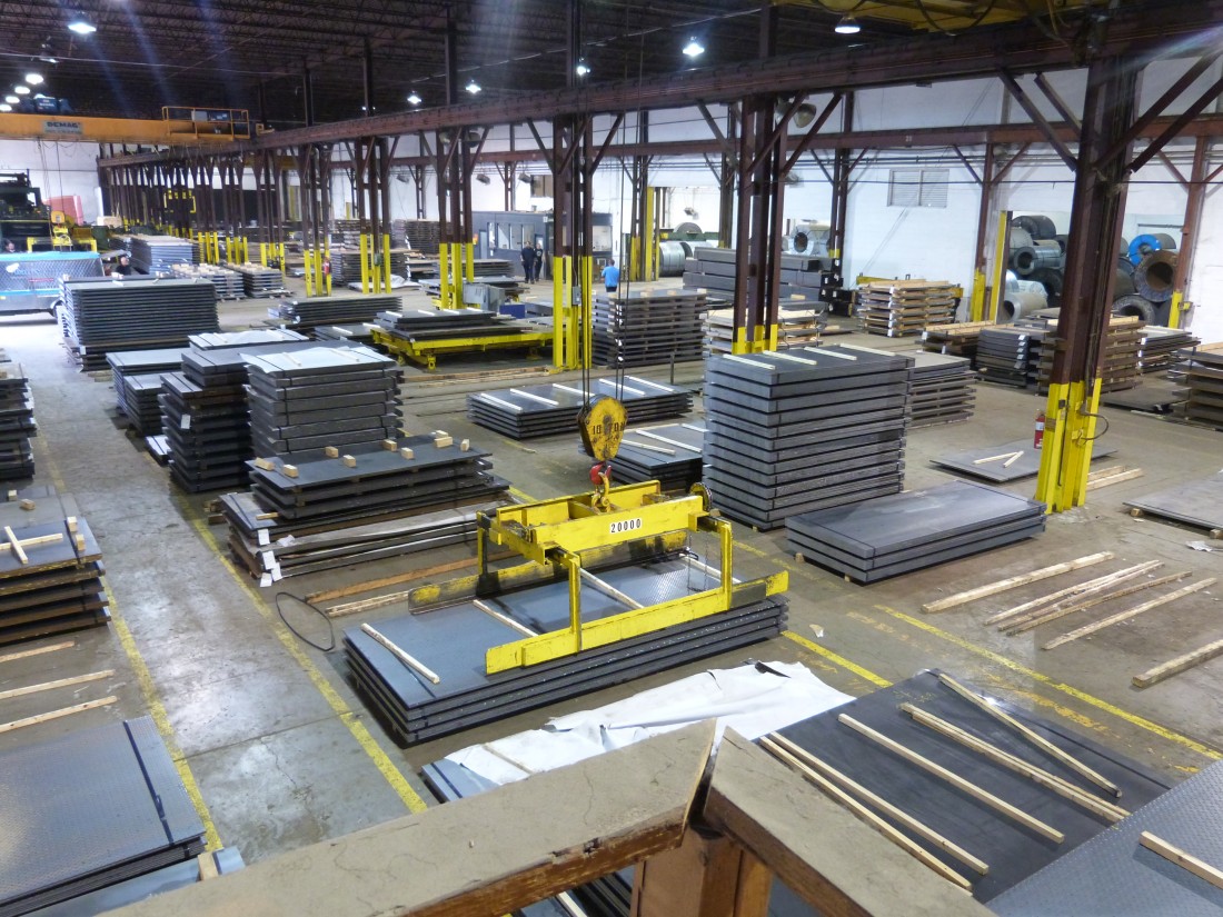 Center Steel Sales factory floor